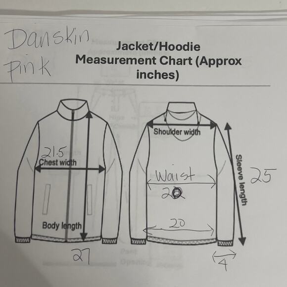 Danskin Now Pink & Gray Fuzzy Women's Jacket Coat with Side Pockets L/G 12-14 - Picture 3 of 12